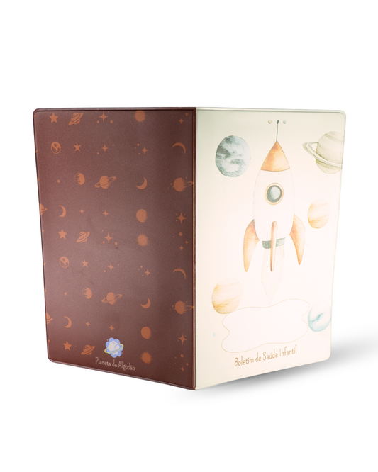 Capa para boletim de saúde infantil - Foguetão