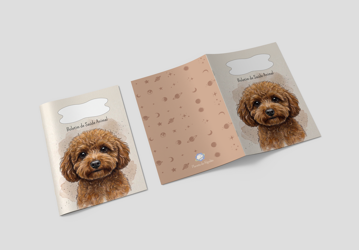 Capa para Boletim de Saúde Animal - Poodle Toy
