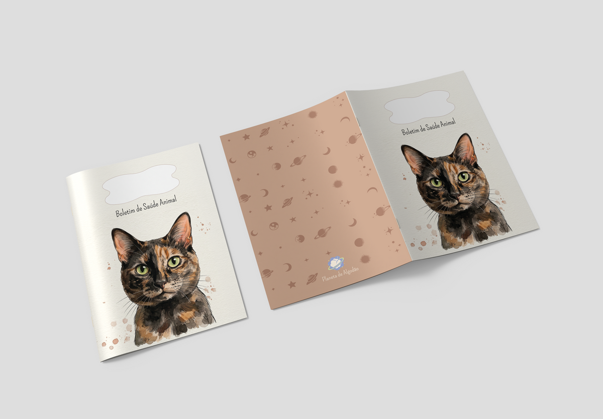 Capa para Boletim de Saúde Animal - Gato Tartaruga