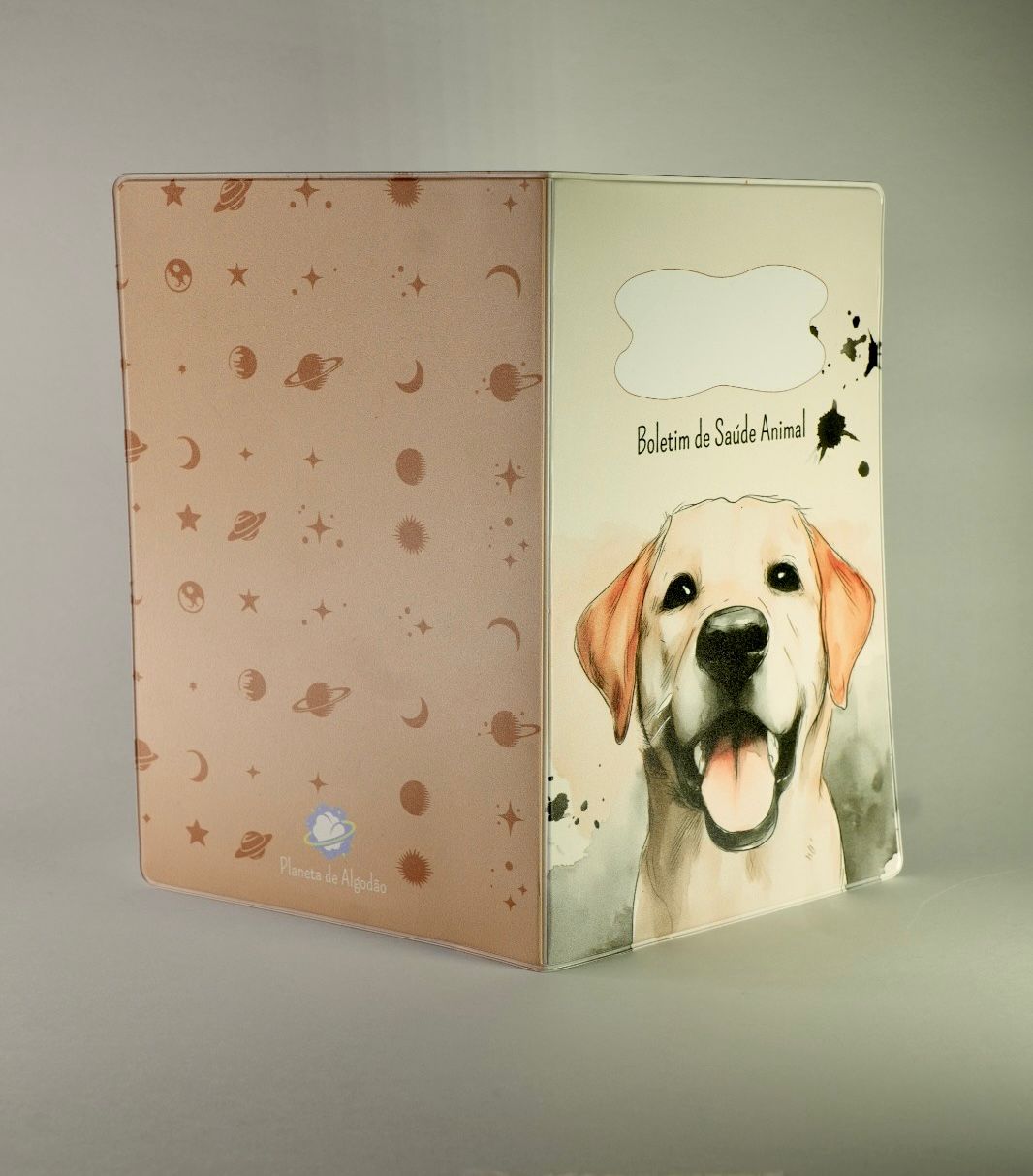 Capa para Boletim de Saúde Animal - Labrador Dourado