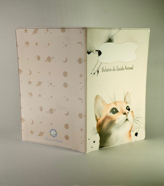 Capa para Boletim de Saúde Animal - Gato Laranja