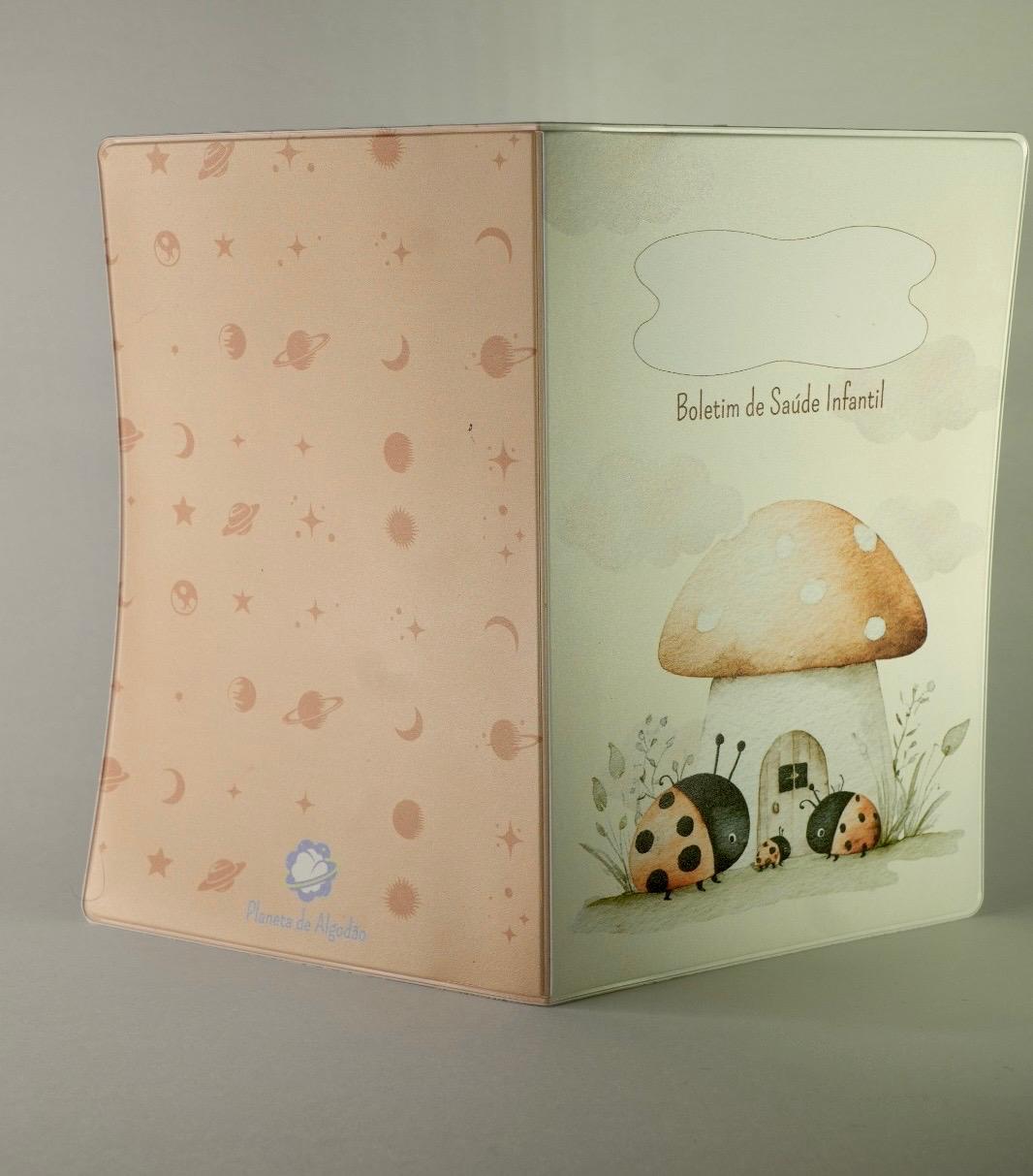 Capa para Boletim de Saúde Infantil - Joaninhas