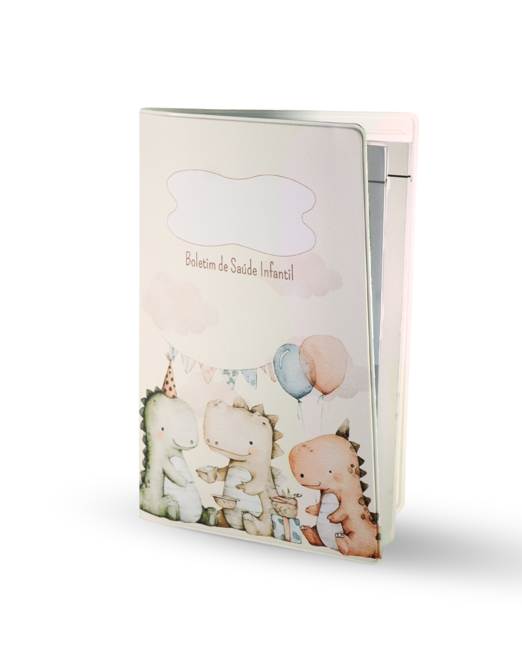 Capa da Boletim de Saúde Infantil - Dinossauros