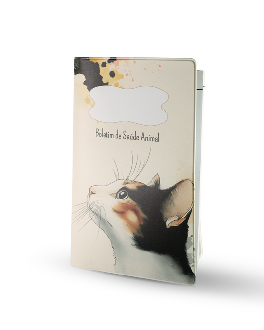Capa para Boletim de Saúde Animal - Gato Tricolor