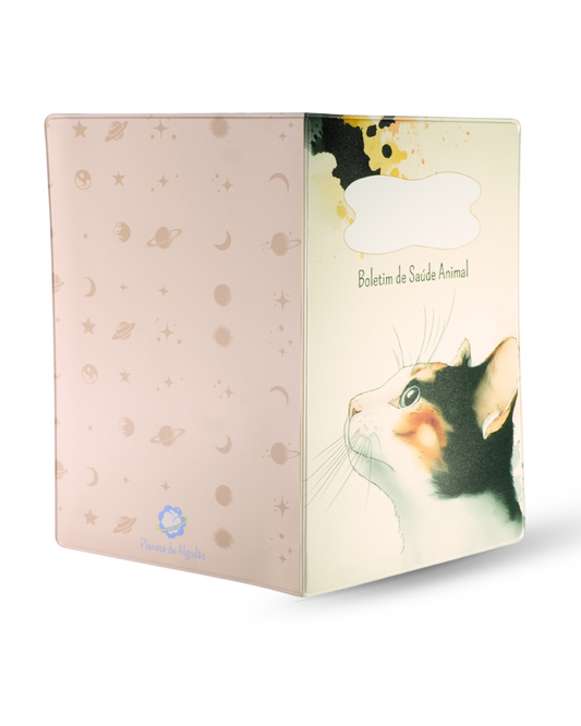 Capa para Boletim de Saúde Animal - Gato Tricolor