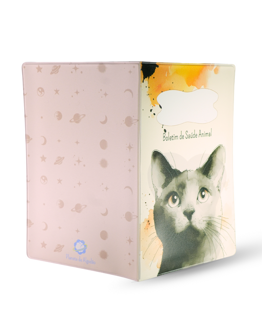 Capa para Boletim de Saúde Animal - Gato Cinzento
