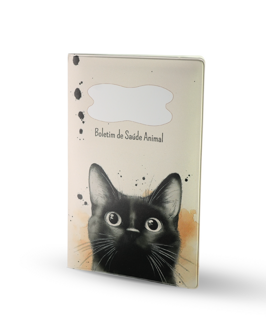Capa para Boletim de Saúde Animal - Gato Preto
