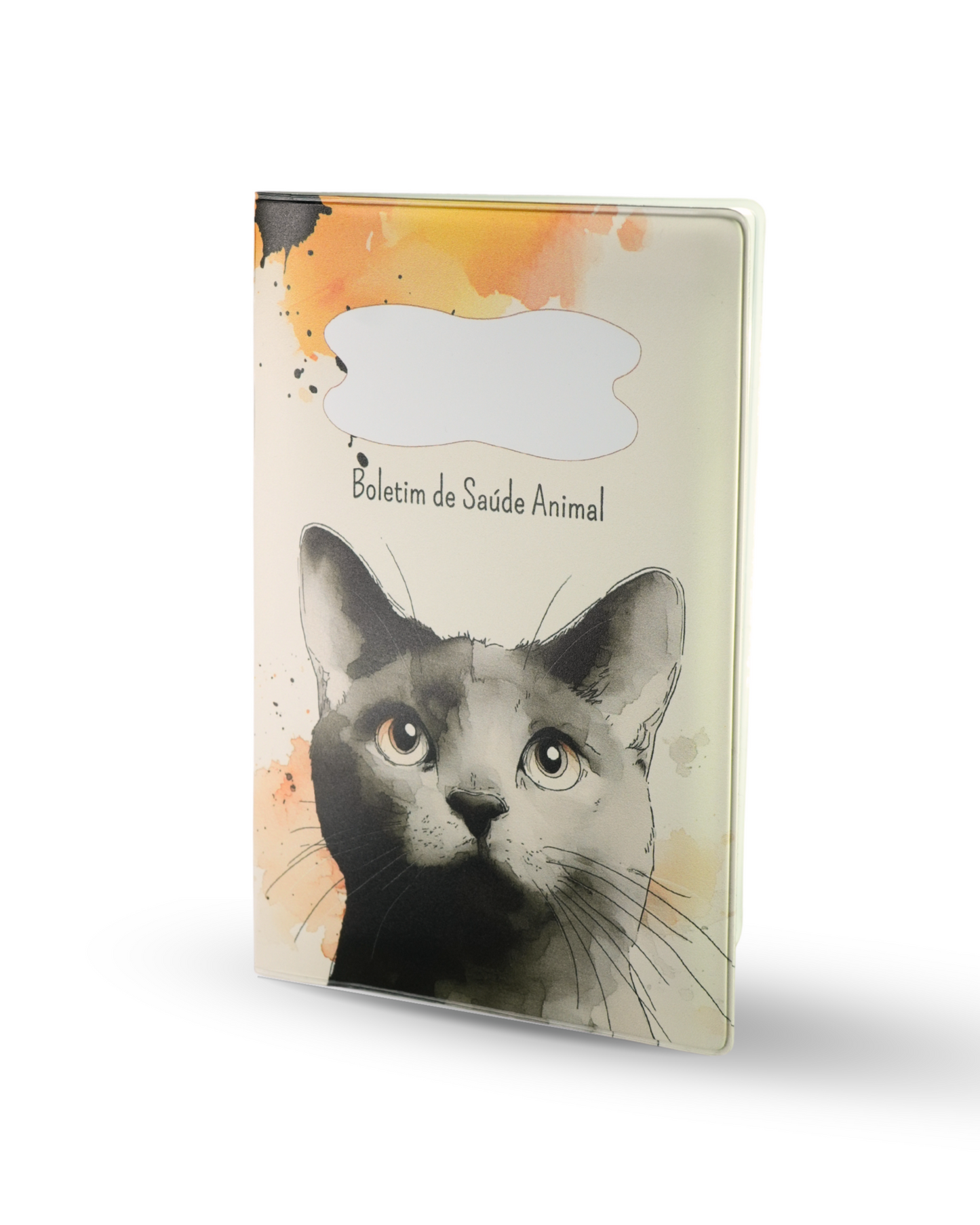 Capa para Boletim de Saúde Animal - Gato Cinzento