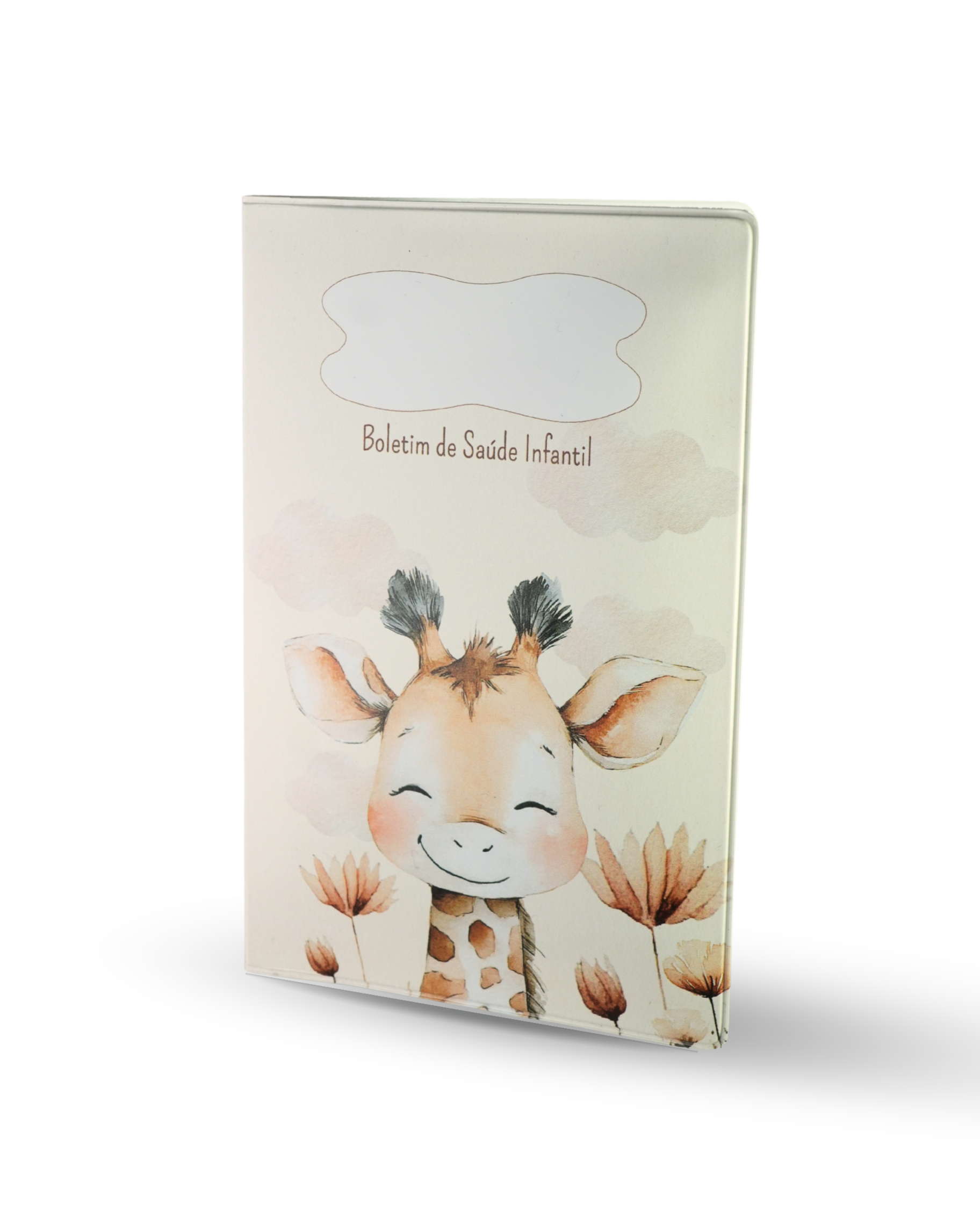 Capa para boletim de saúde infantil - Girafa