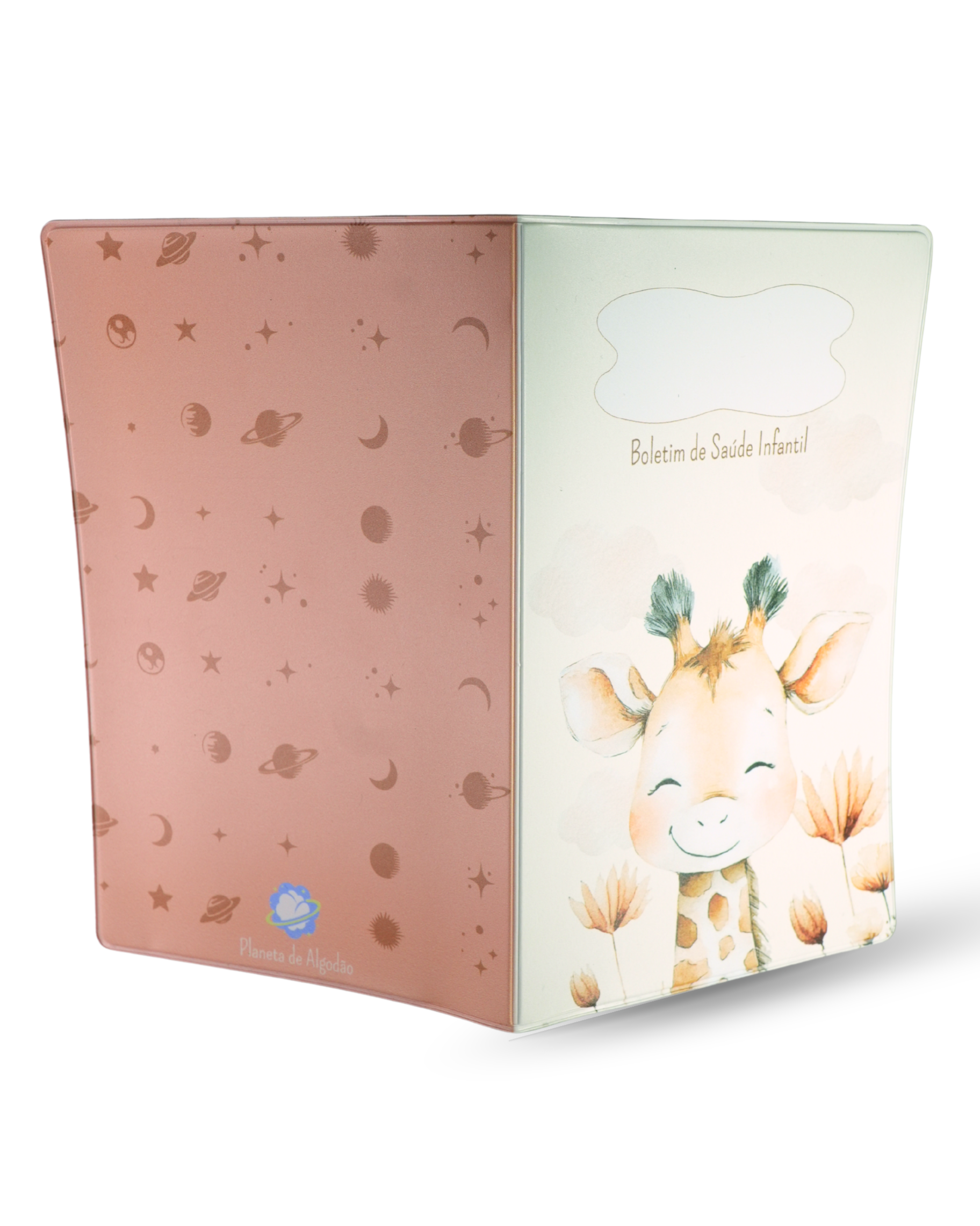 Capa para boletim de saúde infantil - Girafa