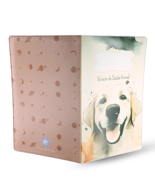 Capa para Boletim de Saúde Animal - Labrador Dourado