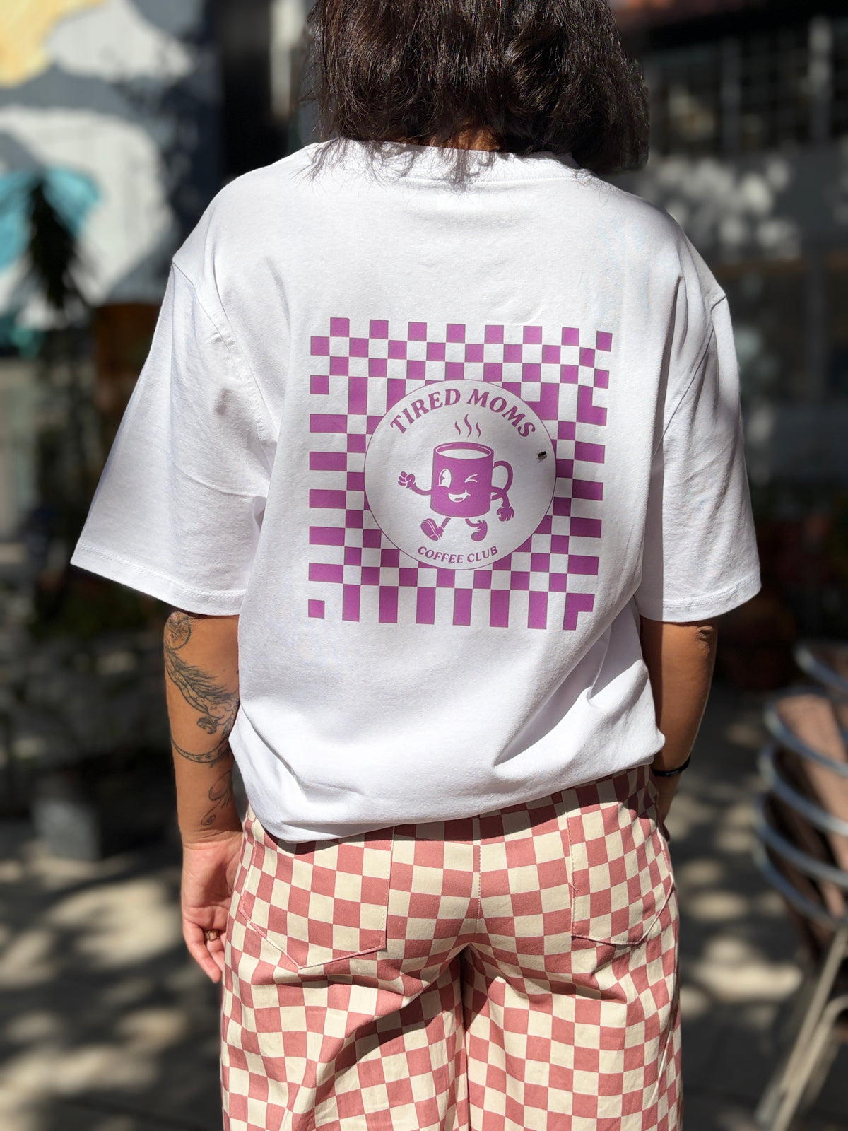 T-shirt de amamentação - Tired Moms Coffee Club