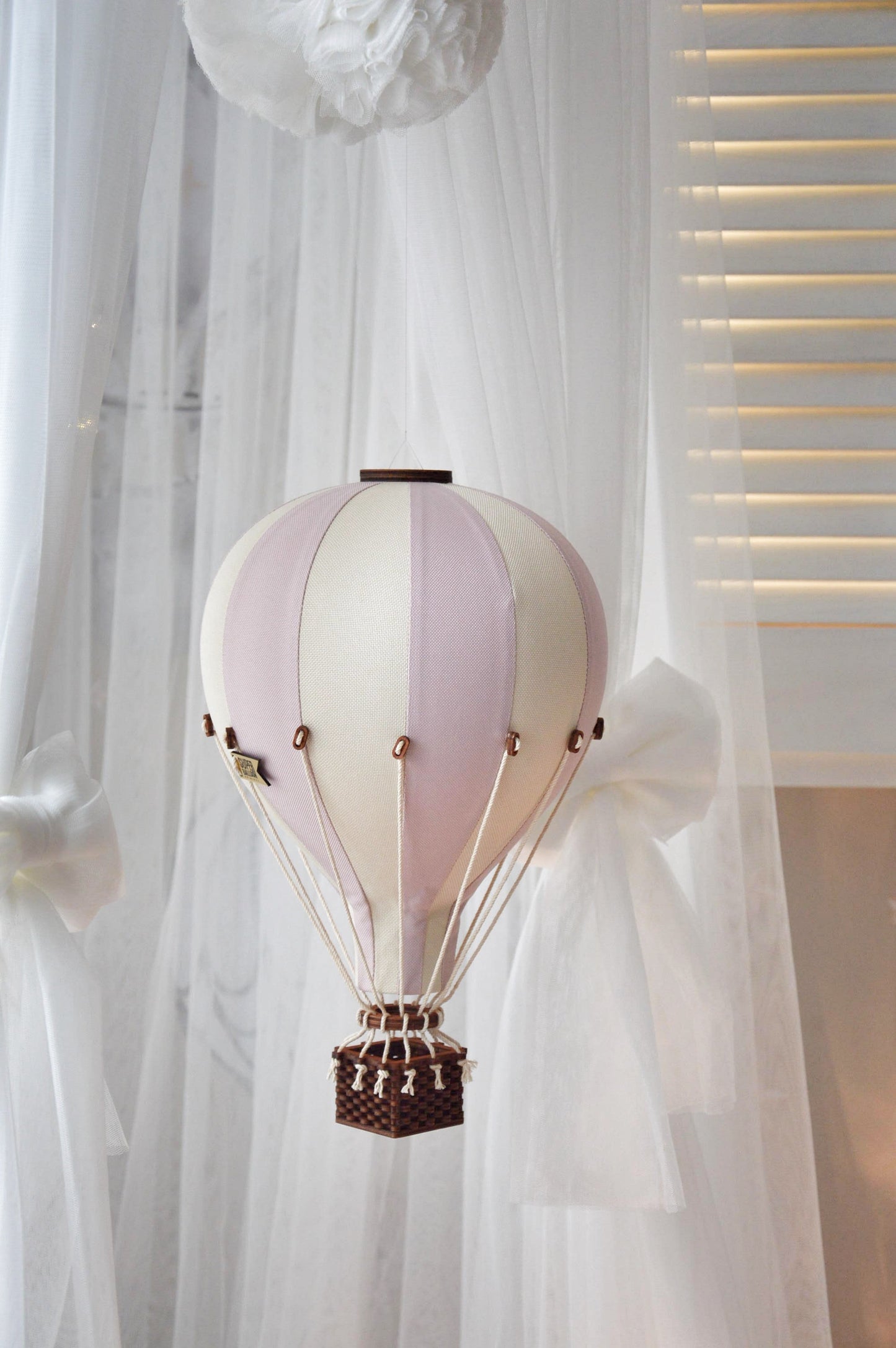 Balão de ar quente - Rosa