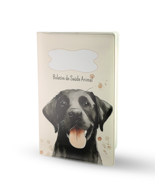Capa para Boletim de Saúde Animal - Labrador Preto