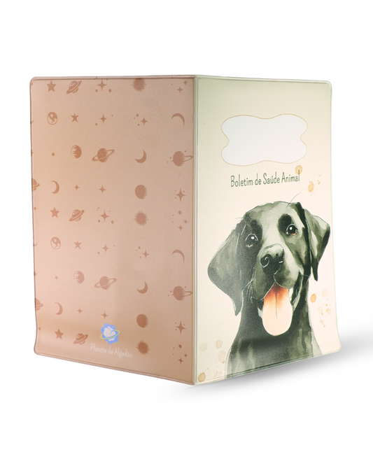Capa para Boletim de Saúde Animal - Labrador Preto