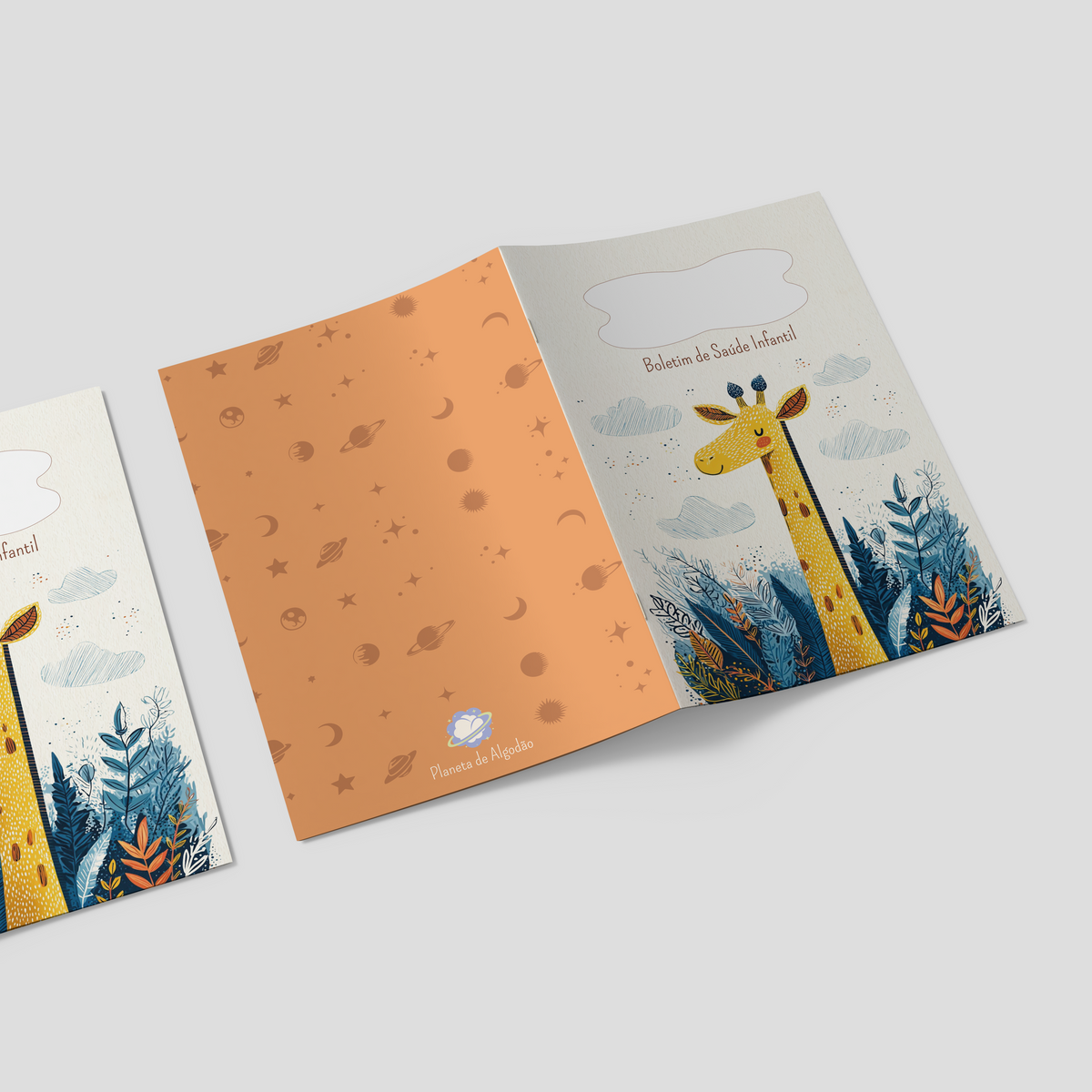 Capa para Boletim de Saúde Infantil - Girafa 2