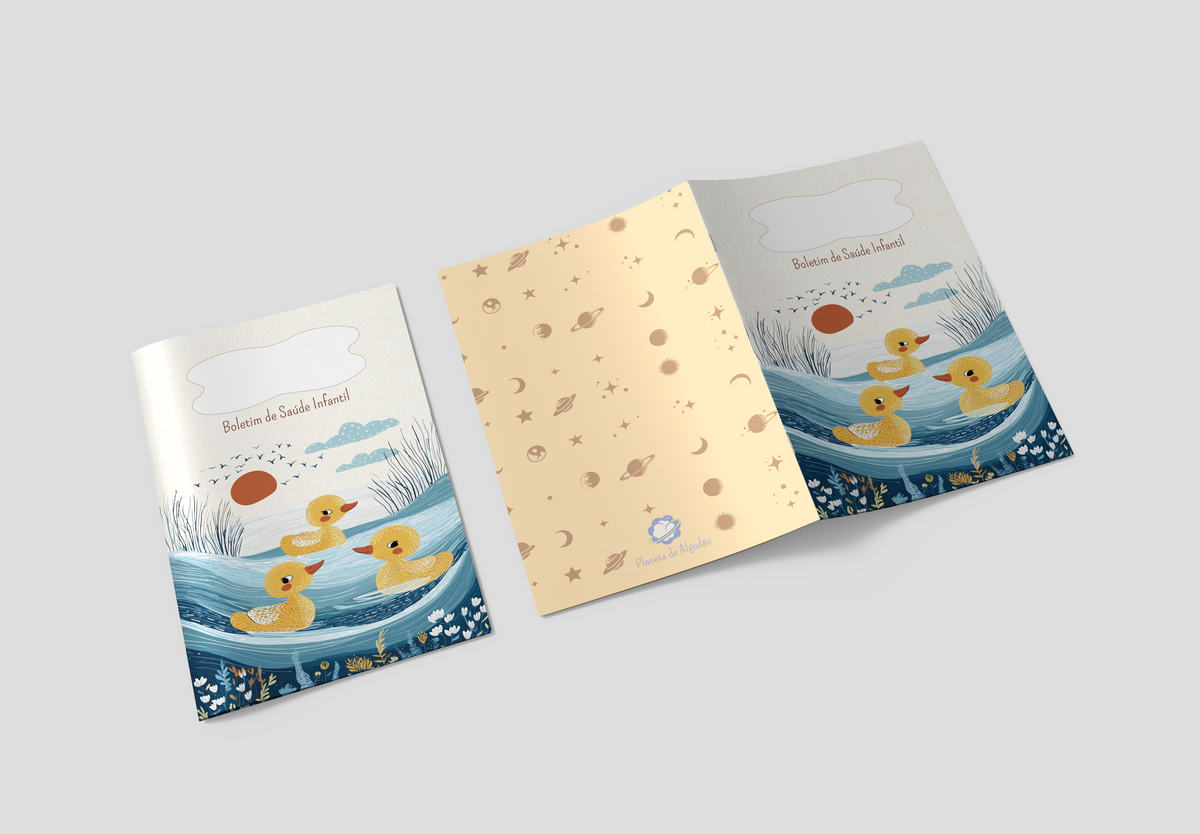 Capa para Boletim de Saúde Infantil - Patinhos 2