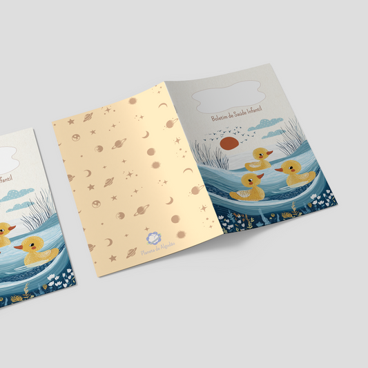 Capa para Boletim de Saúde Infantil - Patinhos 2
