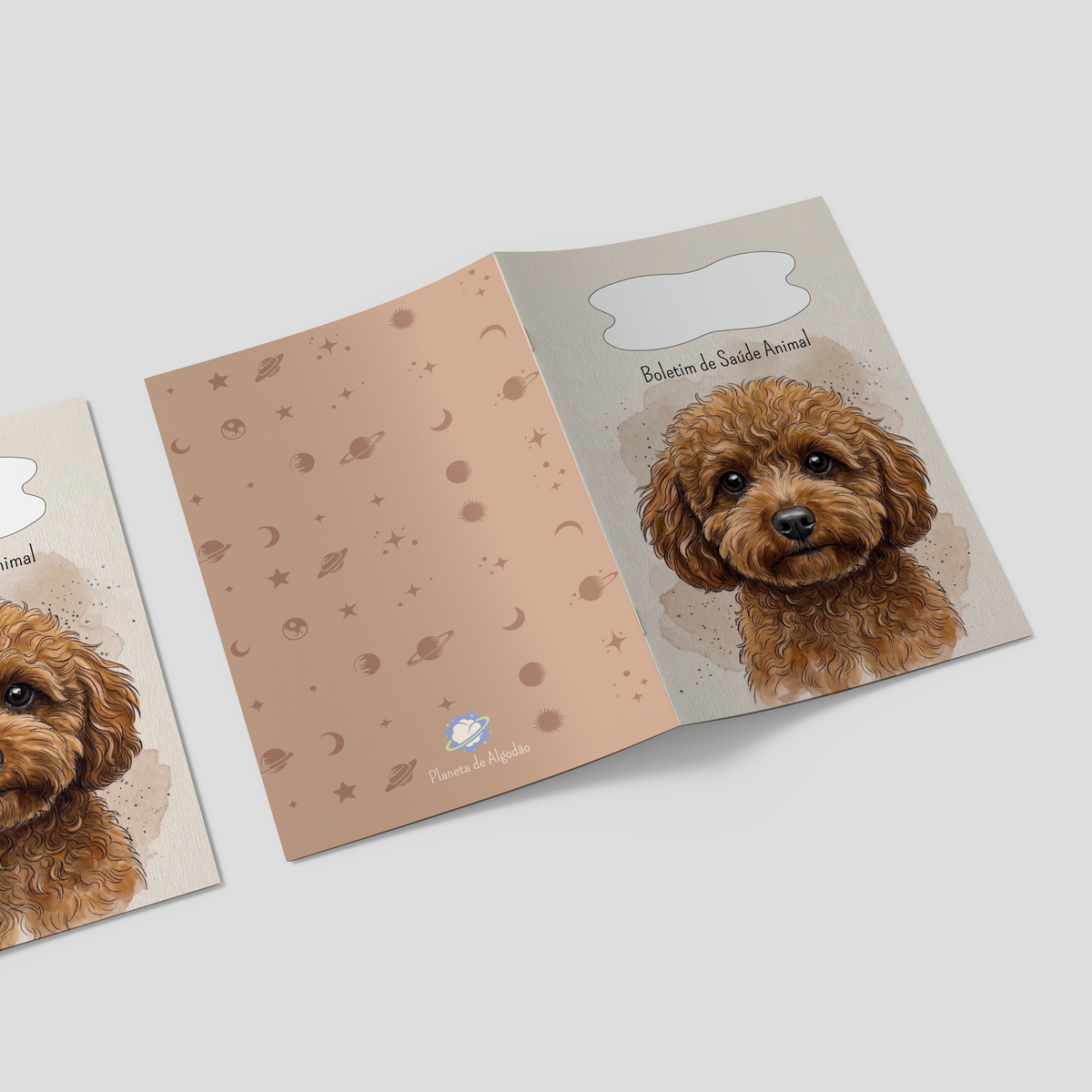 Capa para Boletim de Saúde Animal - Poodle Toy