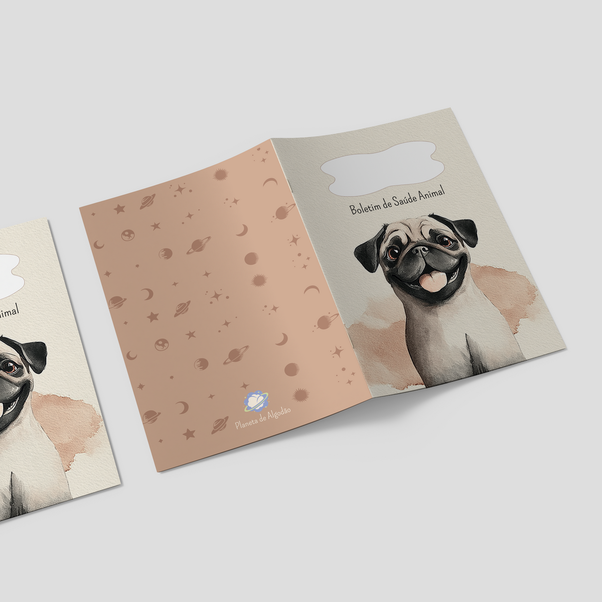 Capa para Boletim de Saúde Animal - Pug