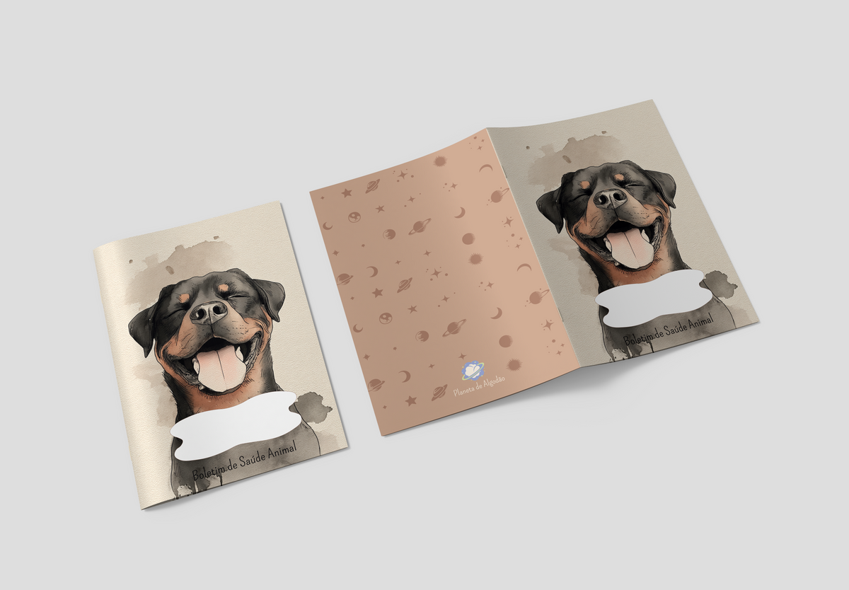 Capa para Boletim de Saúde Animal - Rottweiler