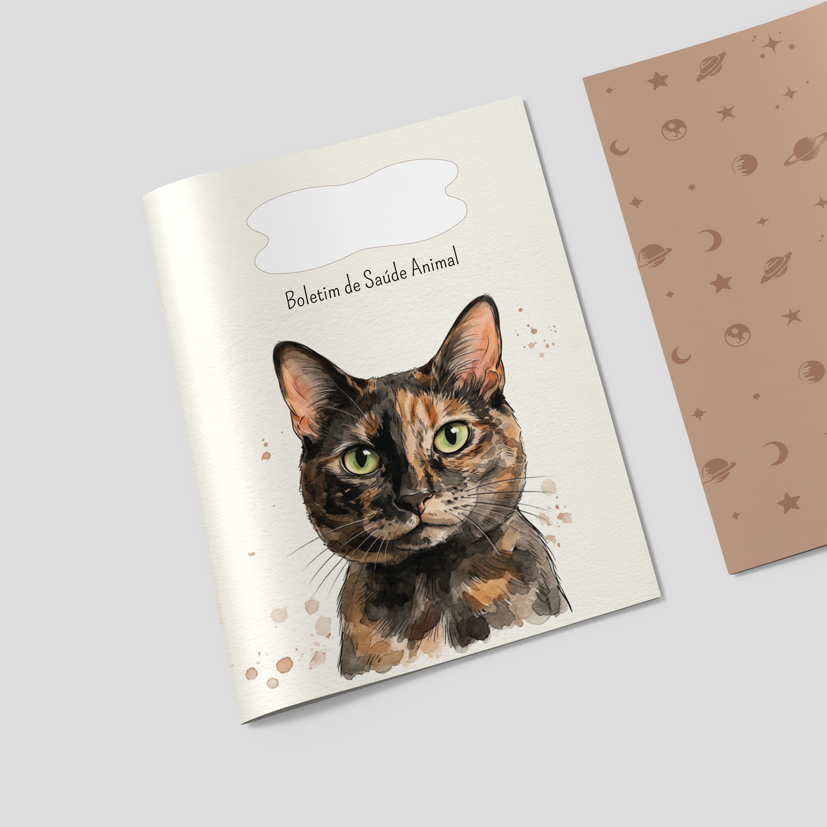 Capa para Boletim de Saúde Animal - Gato Tartaruga