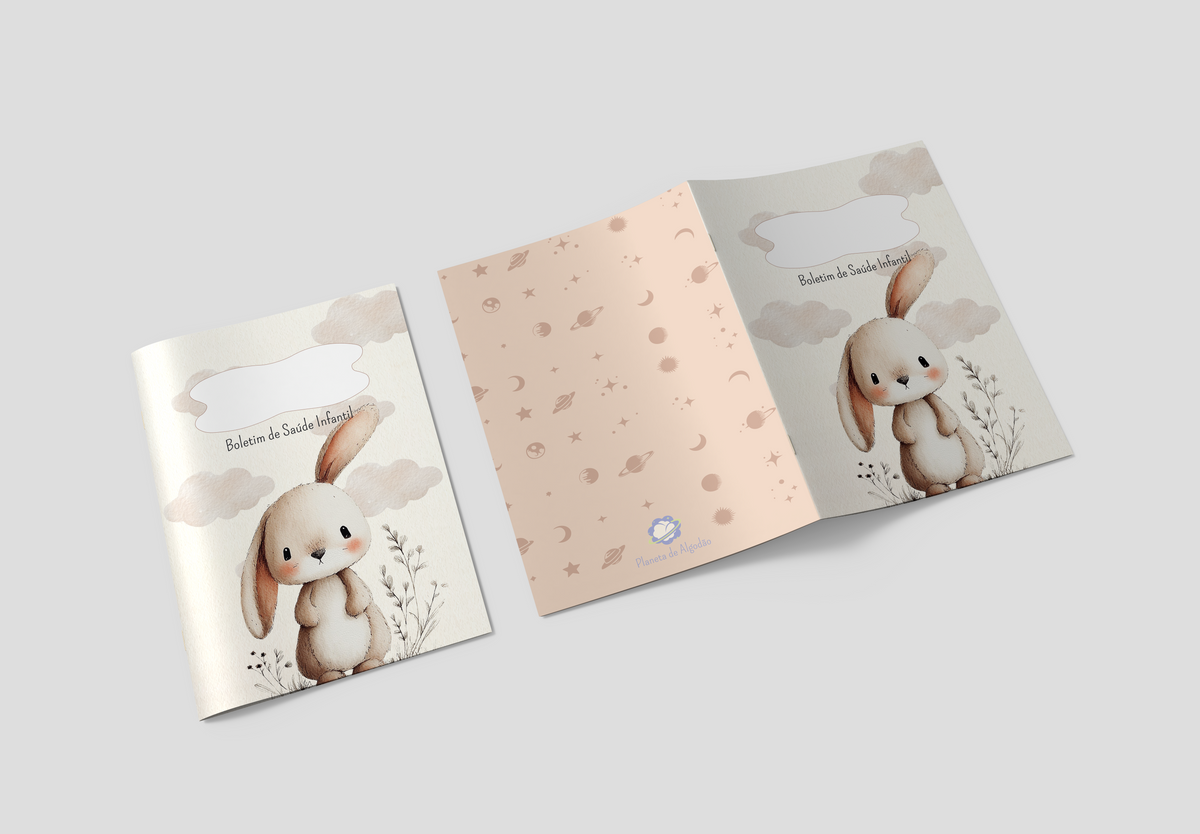Capa para Boletim de Saúde Infantil - Coelho