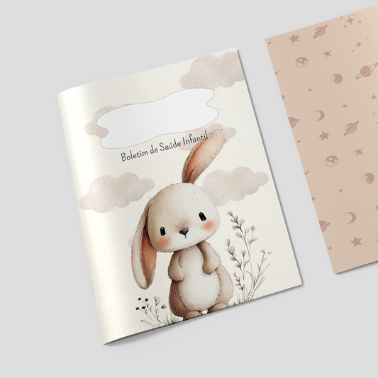 Capa para Boletim de Saúde Infantil - Coelho