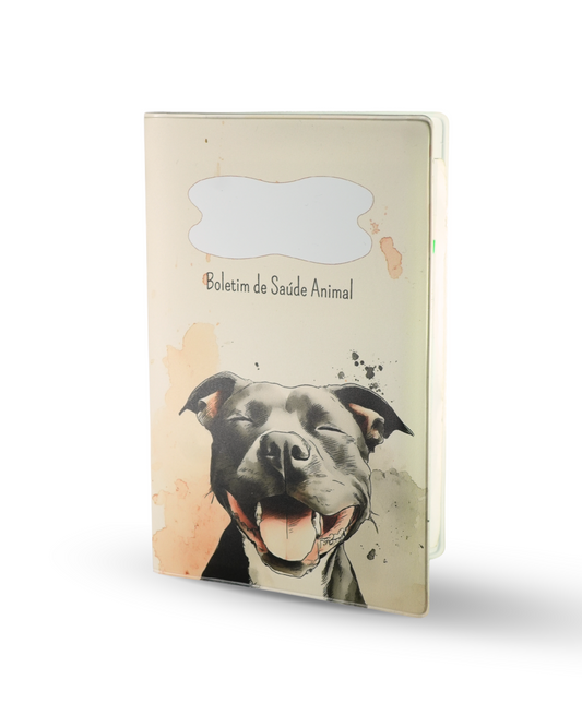 Capa para Boletim de Saúde Animal - Pitbull