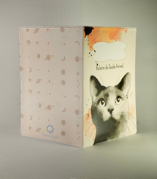 Capa para Boletim de Saúde Animal - Gato Cinzento