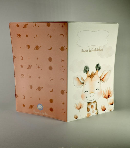Capa para boletim de saúde infantil - Girafa