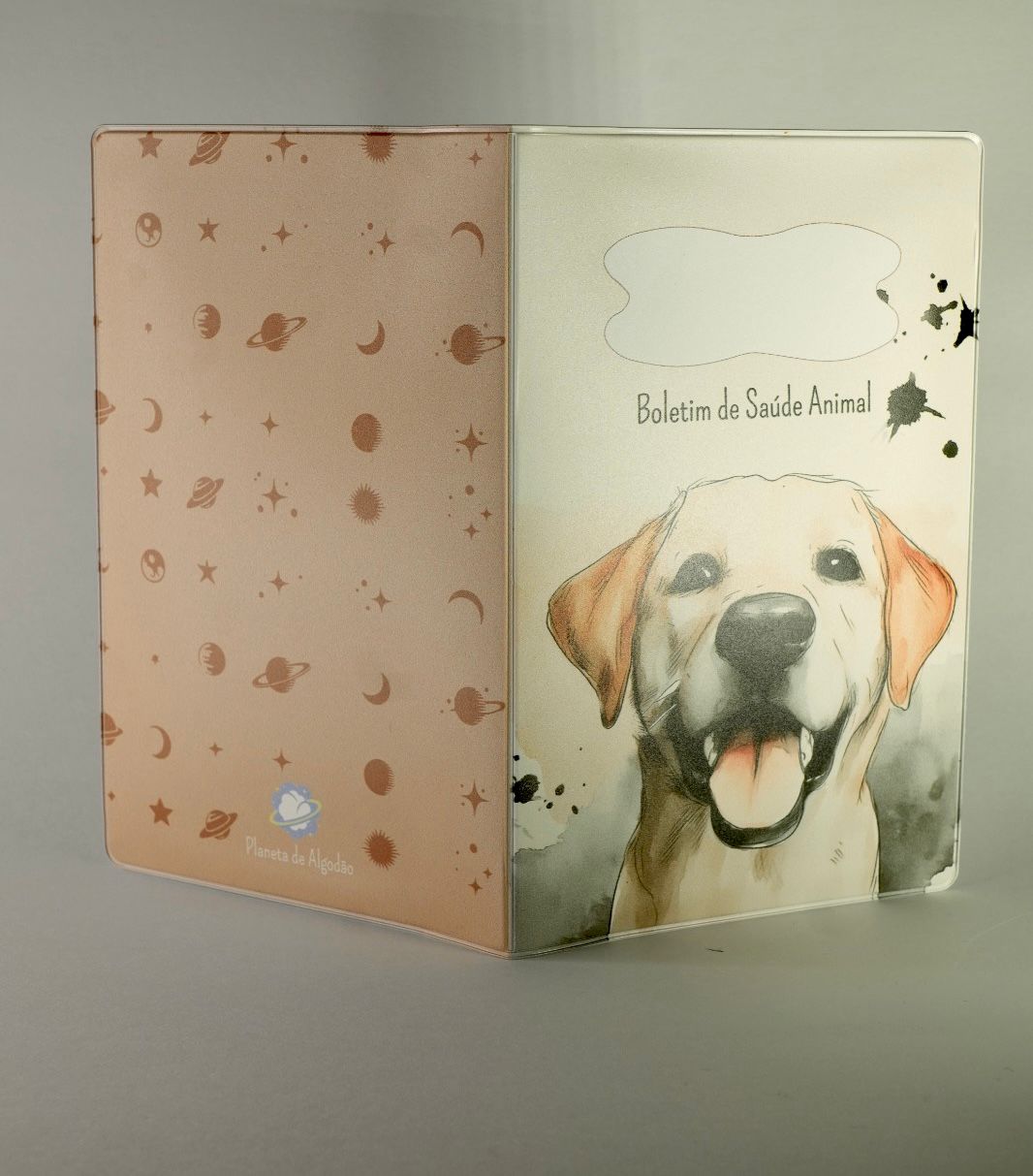 Capa para Boletim de Saúde Animal - Labrador Dourado