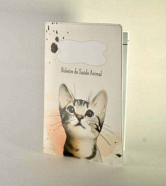 Capa para Boletim de Saúde Animal - Gato Riscado