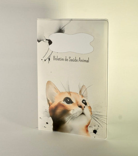 Capa para Boletim de Saúde Animal - Gato Laranja