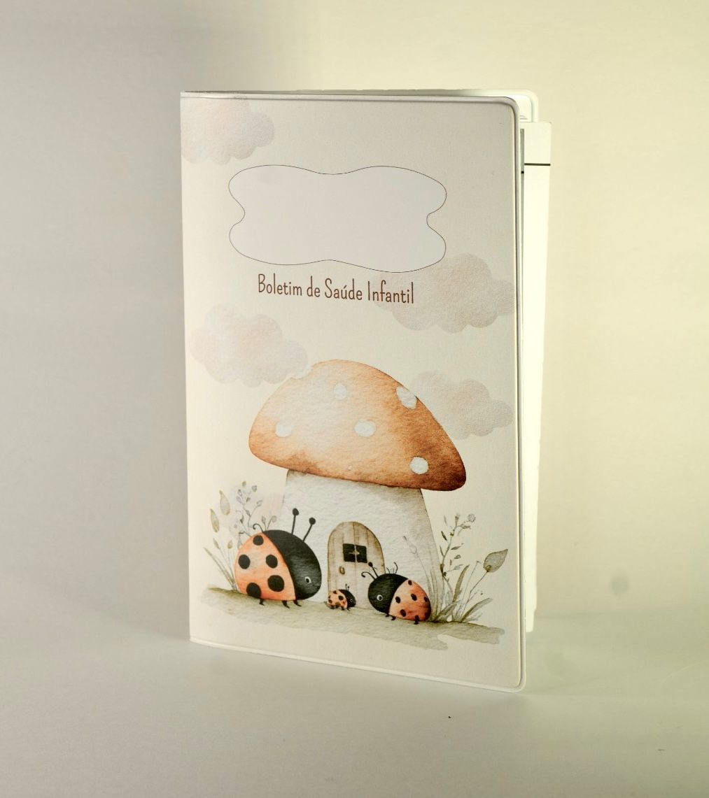 Capa para Boletim de Saúde Infantil - Joaninhas