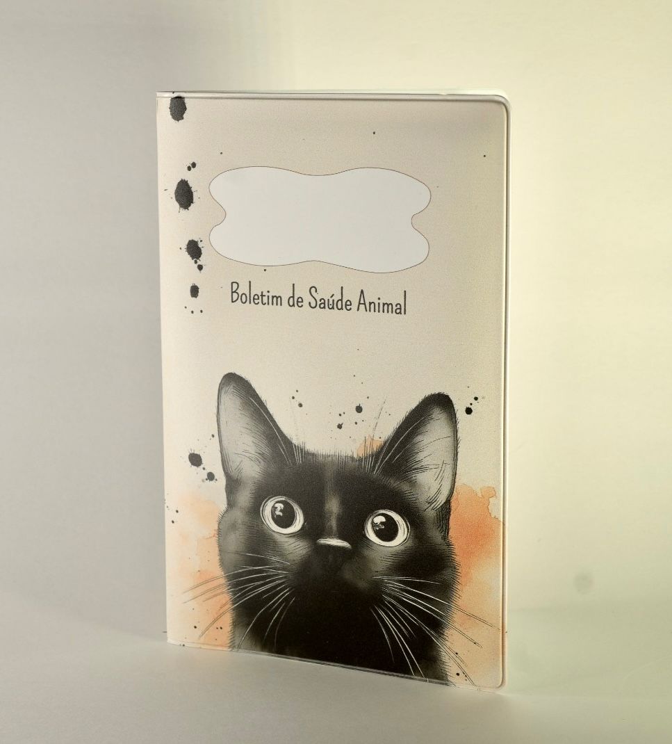 Capa para Boletim de Saúde Animal - Gato Preto