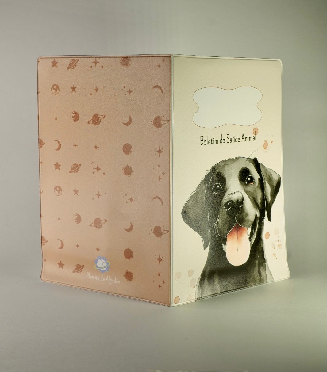 Capa para Boletim de Saúde Animal - Labrador Preto