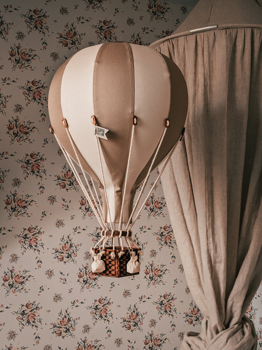 Balão de ar quente - Castanho