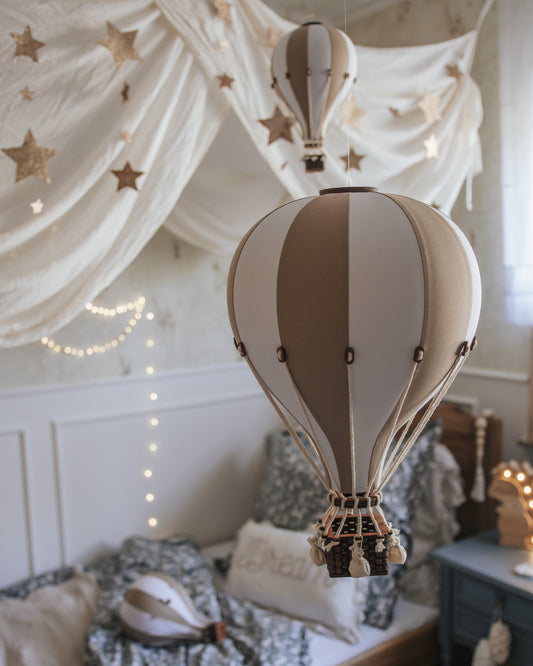 Balão de ar quente - Castanho